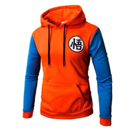 Poleron Dragon Ball Canguro Naranjo